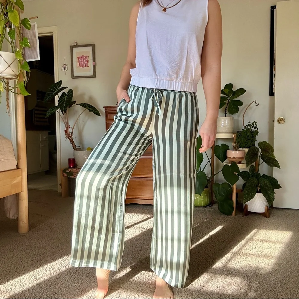 Anthropologie Silk Pants - Picture 2 of 8